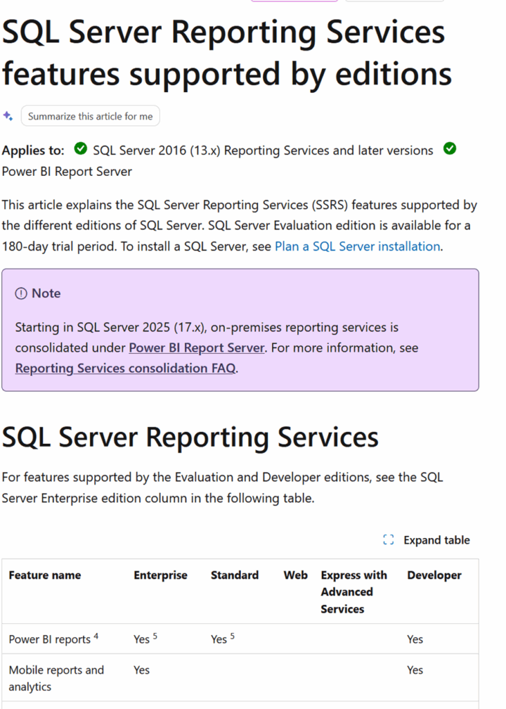 Feature Documentation Page Screenshot